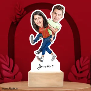 Caricature present for brother and sister