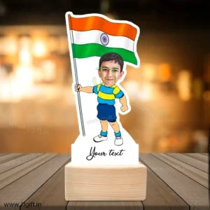 Child with national flag