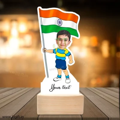 Child with national flag