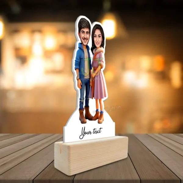Fashionable couple caricature 2 - Image 2