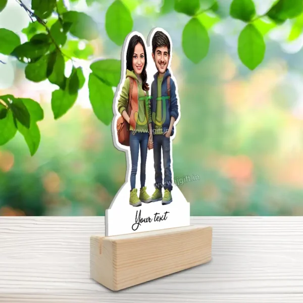Fashionable couple caricature - Image 2