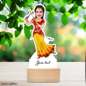 Garba playing lady