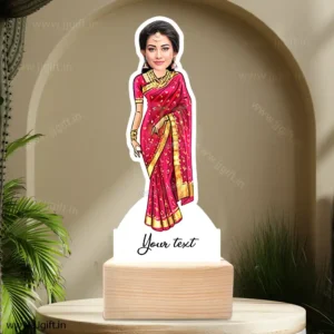 Lady in saree caricature 5