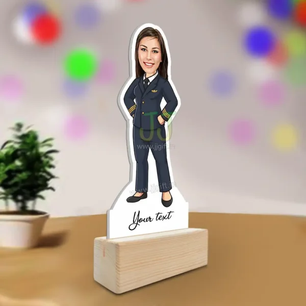 Lady pilot caricature - Image 2