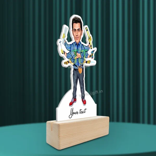 Multitasker engineer caricature - Image 3