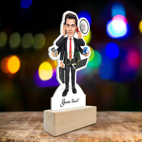 Multitasking business person caricature - Image 2