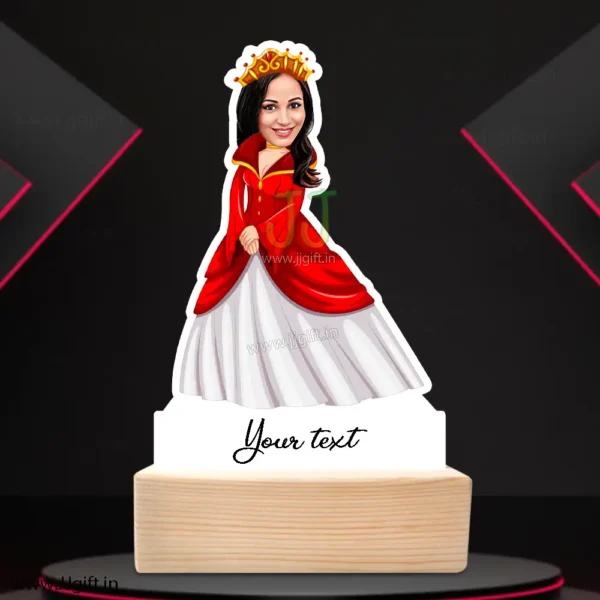 Princess girl caricature