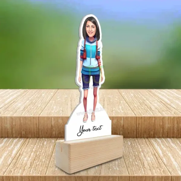 Stylish girl caricature 33 - Image 3