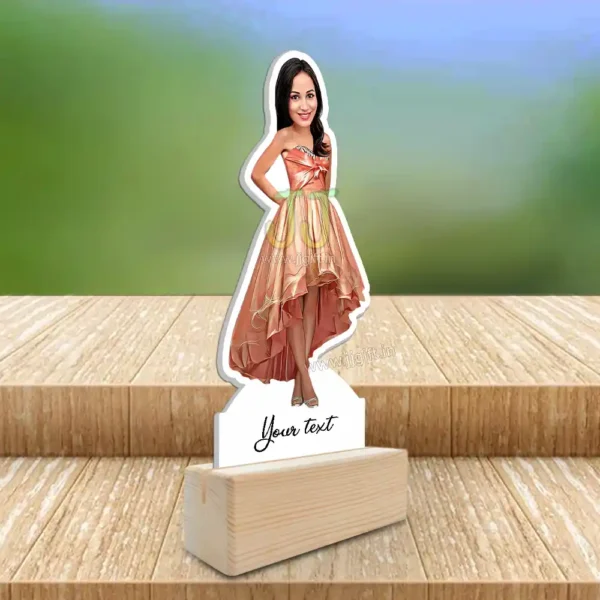 Stylish girl caricature 36 - Image 2