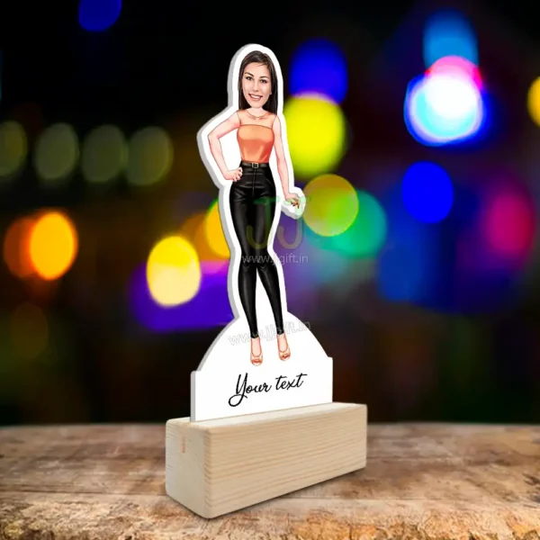 Stylish girl caricature 38 - Image 3