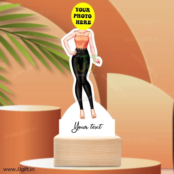 Stylish girl caricature 38 - Image 4