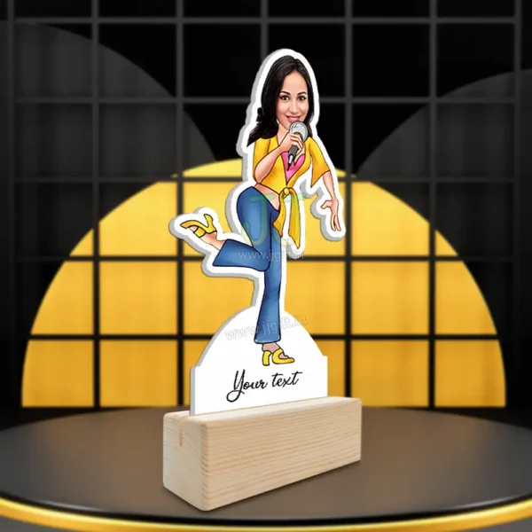 Singer lady caricature - Image 2
