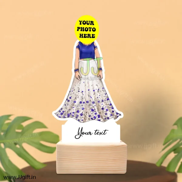 Female in traditional outfit caricature 2 - Image 3