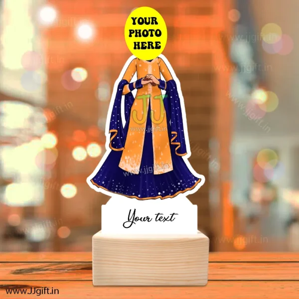 Female in traditional outfit caricature - Image 3