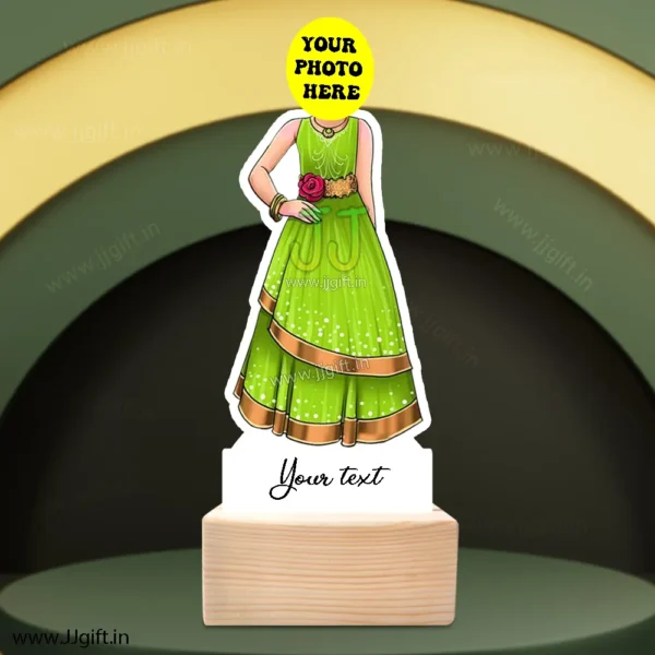 Girl in traditional wear caricature - Image 3