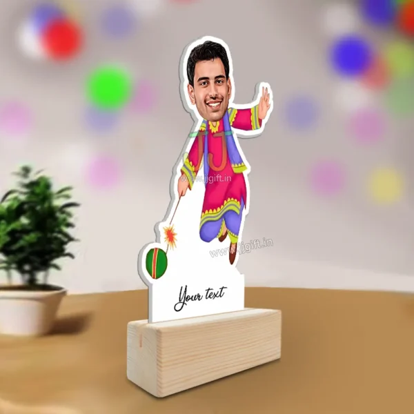 Play with firecracker caricature - Image 2