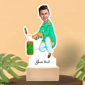 Play with sky cracker caricature