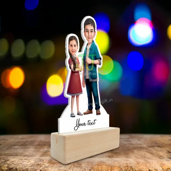 Brother sister caricature gift - Image 2