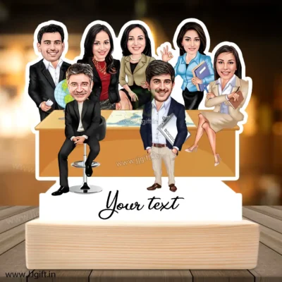 Corporate group caricature gift