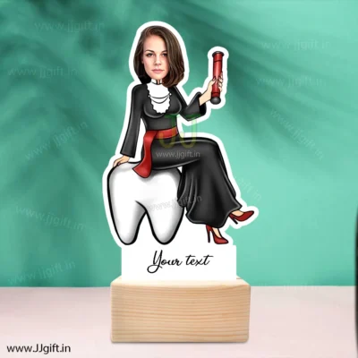 Dentist graduate caricature gift
