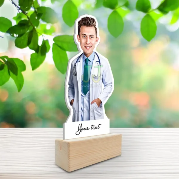 Doctor with stethoscope caricature - Image 2