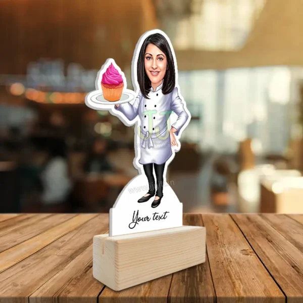 Female Pastry Maker Cartoon - Image 2