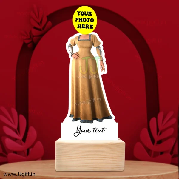 Female in traditional outfit caricature 3 - Image 3