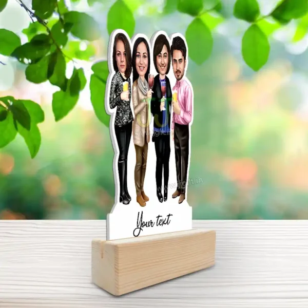 Friends in party caricature - Image 2
