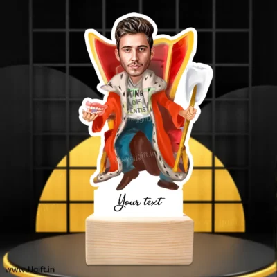 King of Dentist caricature