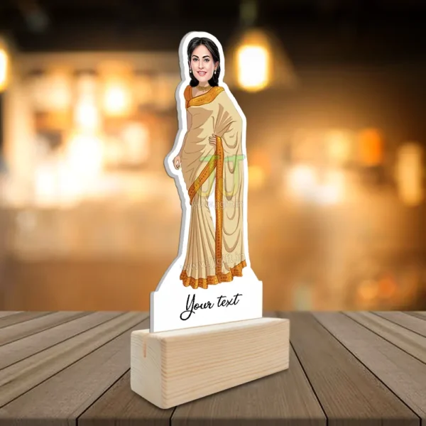 Lady in saree caricature 10 - Image 3
