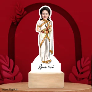 Lady in saree caricature 9