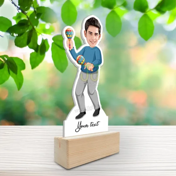 Maracas player caricature gift - Image 2