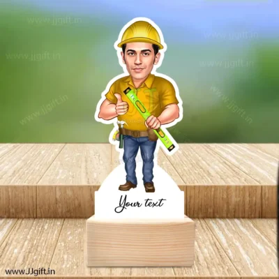 Personalized engineer caricature