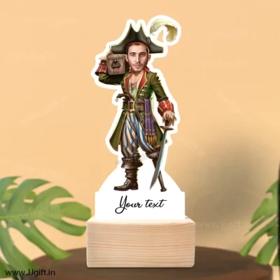 Personalized pirate caricature gift