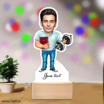 Physical training tecaher caricature