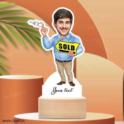Real Estate Agent caricature gift