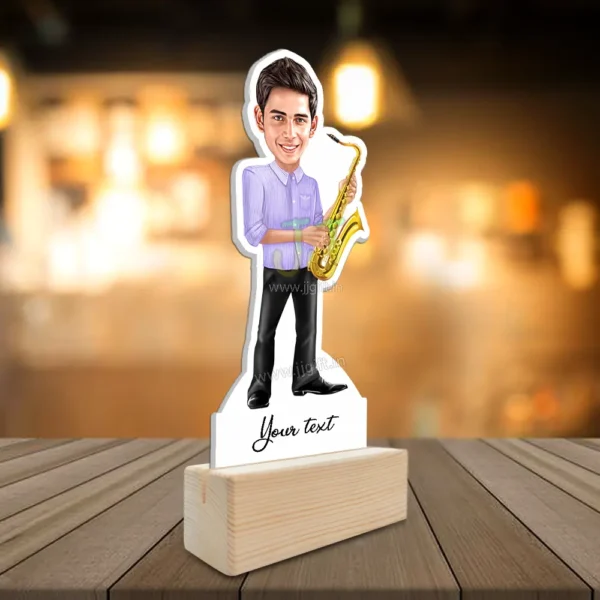 Saxophone player caricature - Image 2