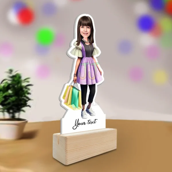 Shopping girl caricature 3 - Image 2