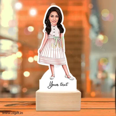 Stylish girl caricature 39