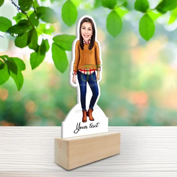 Stylish girl caricature 41 - Image 2