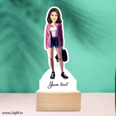 Stylish girl caricature 43