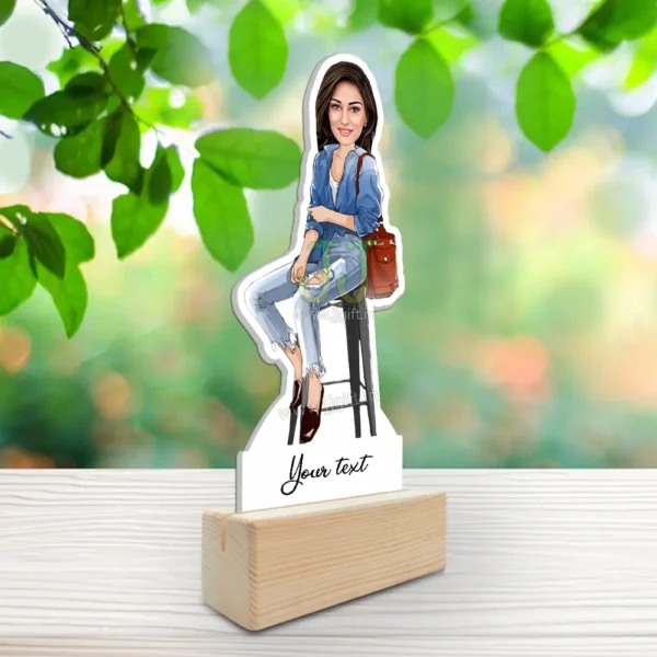 Stylish girl caricature 46 - Image 2