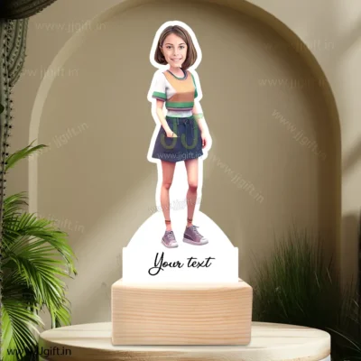 Stylish girl caricature 48