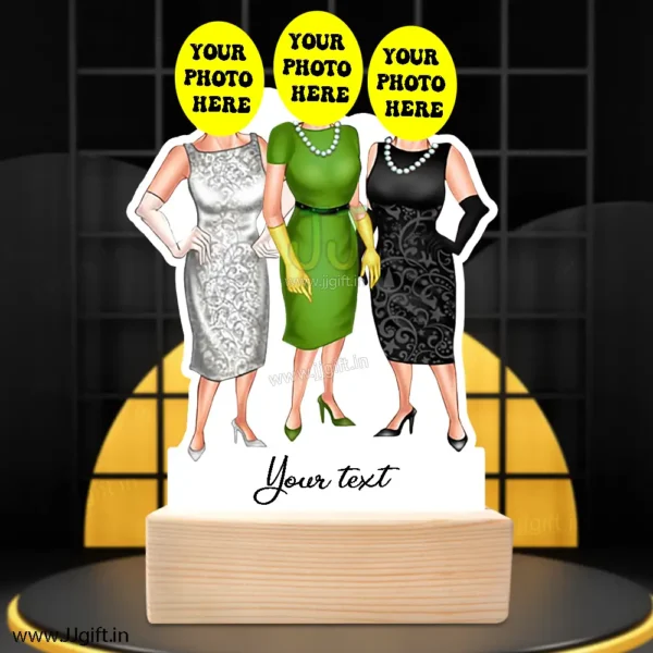 3 ladies friend caricature gift - Image 3
