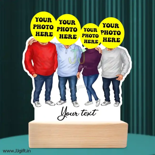 3 male and 1 female caricature - Image 3