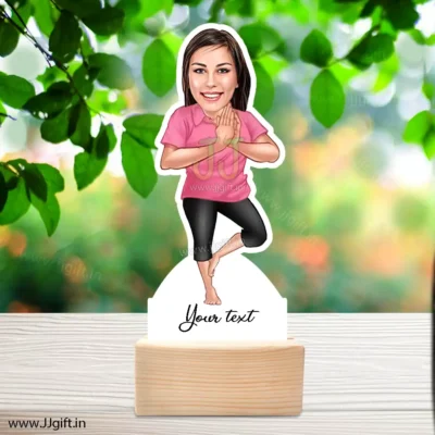 Caricature gift for yoga lover