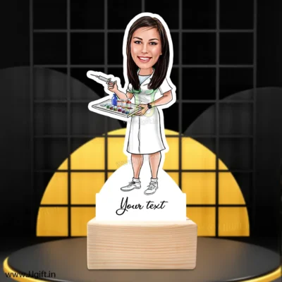 Cute nurse caricature