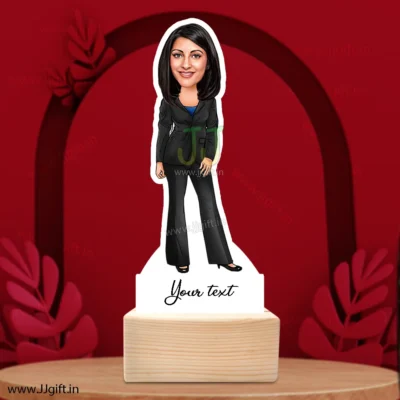 Glam up lady caricature