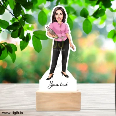 Junior assistant caricature