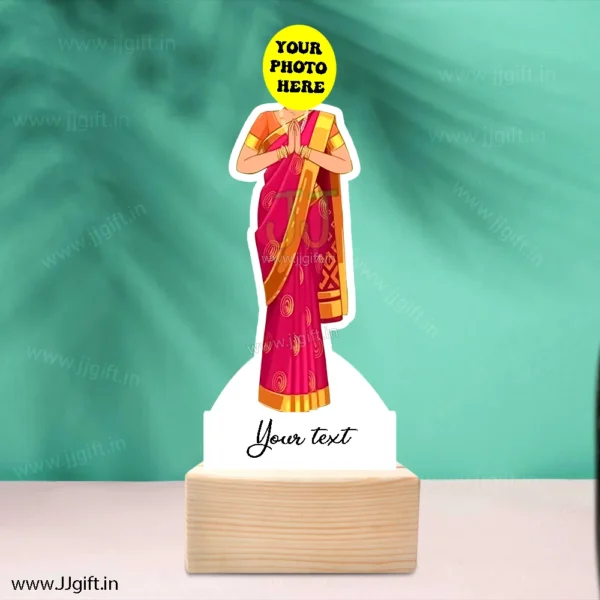Lady in saree caricature 12 - Image 3